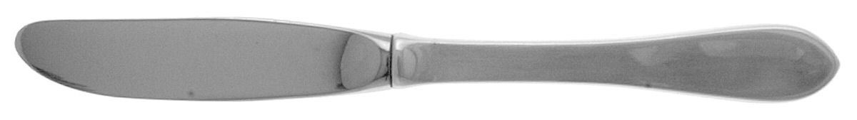 Betsy Patterson-Plain (Sterling) Modern Hollow Butter Spreader (Stainless) by Kirk Stieff-1
