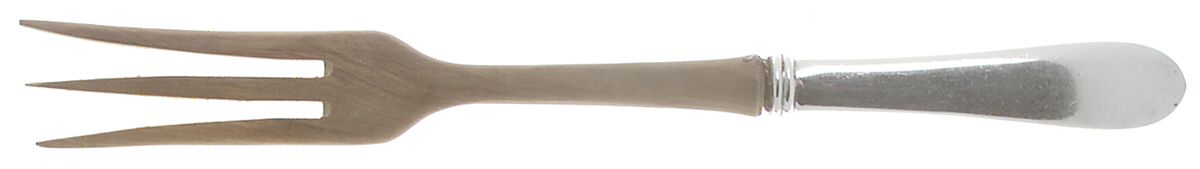 Betsy Patterson-Plain (Sterling) Salad Serving Fork with Wooden Prongs by Kirk Stieff-1