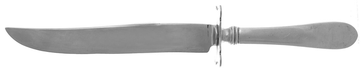 Betsy Patterson-Plain (Sterling) Small Carving Knife W/Sterling Guard by Kirk Stieff-1
