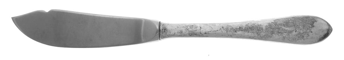 Betsy Patterson-Plain (Sterling) Individual Fish Knife with Stainless Blade by Kirk Stieff-1