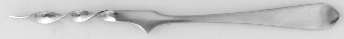 Betsy Patterson-Plain (Sterling) 1 Tine Twist Butter Pick by Kirk Stieff-1