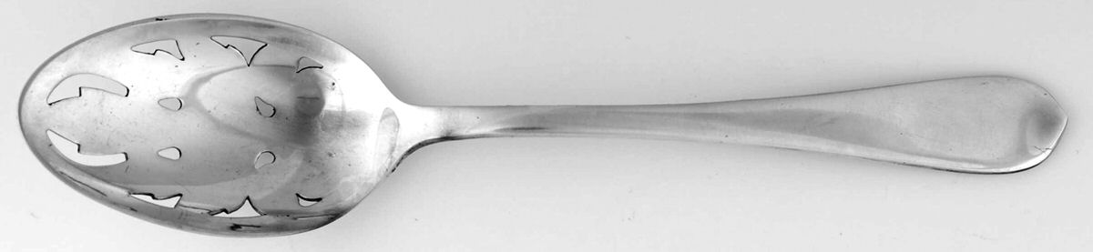 Betsy Patterson-Plain (Sterling) Pierced Tablespoon (Serving Spoon) by Kirk Stieff-1