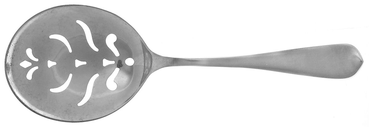 Betsy Patterson-Plain (Sterling) Small Pea Serving Spoon, Pierced by Kirk Stieff-1
