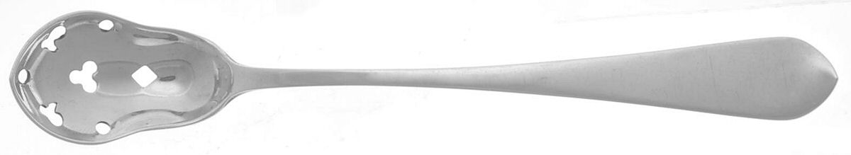 Betsy Patterson-Plain (Sterling) Pierced Bowl Short Handle Olive Spoon by Kirk Stieff-1