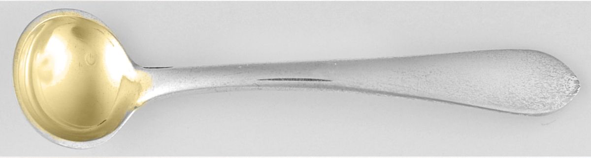 Betsy Patterson-Plain (Sterling) Master Salt Spoon by Kirk Stieff-1