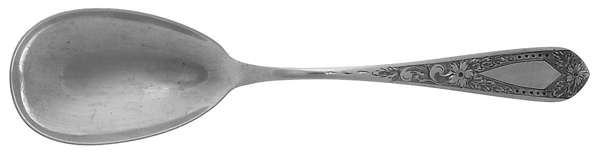 Betsy Patterson-Eng (Sterling, 1932) Large Solid Serving Spoon by Kirk Stieff-1