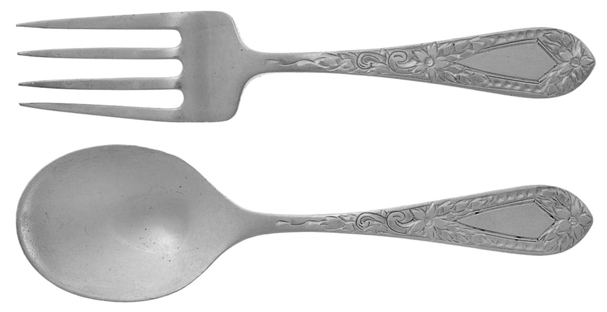 Betsy Patterson-Eng (Sterling, 1932) 2 Pc Baby Set (BF, BS) by Kirk Stieff-1