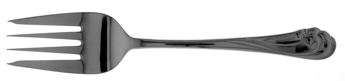 Breakers (Stainless) Medium Solid Cold Meat Serving Fork by Kirk Stieff-1