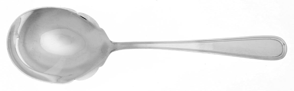 Calvert (Sterling, 1927, No Monograms) Solid Salad Serving Spoon by Kirk Stieff-1