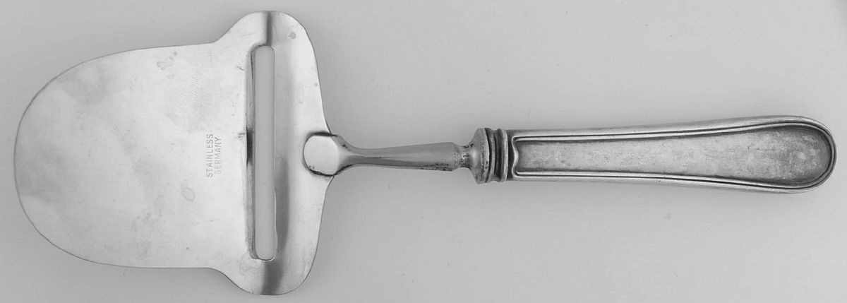 Calvert (Sterling, 1927, No Monograms) Cheese Plane with Stainless Plane by Kirk Stieff-1