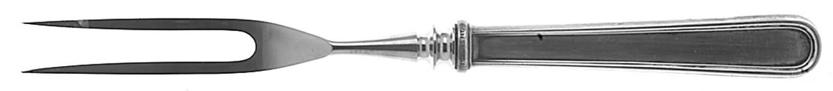 Calvert (Sterling, 1927, No Monograms) Small Steak Carving Fork with Stainless Prongs by Kirk Stieff-1