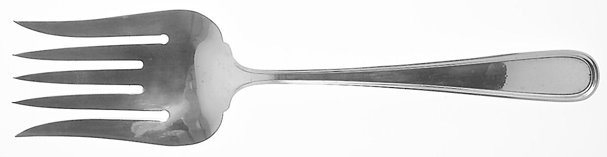 Calvert (Sterling, 1927, No Monograms) Solid Salad Serving Fork by Kirk Stieff-1