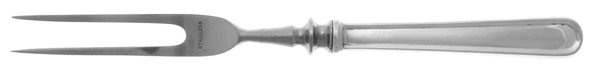Calvert (Sterling, 1927, No Monograms) Small Steak Carving Fork with Stainless Prongs by Kirk Stieff-1