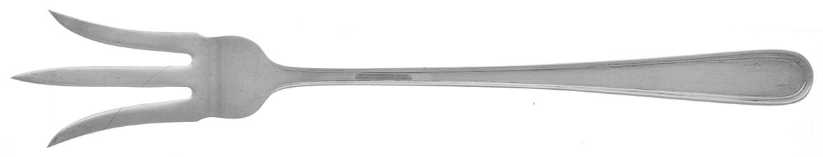 Calvert (Sterling, 1927, No Monograms) Large Lettuce Serving Fork by Kirk Stieff-1