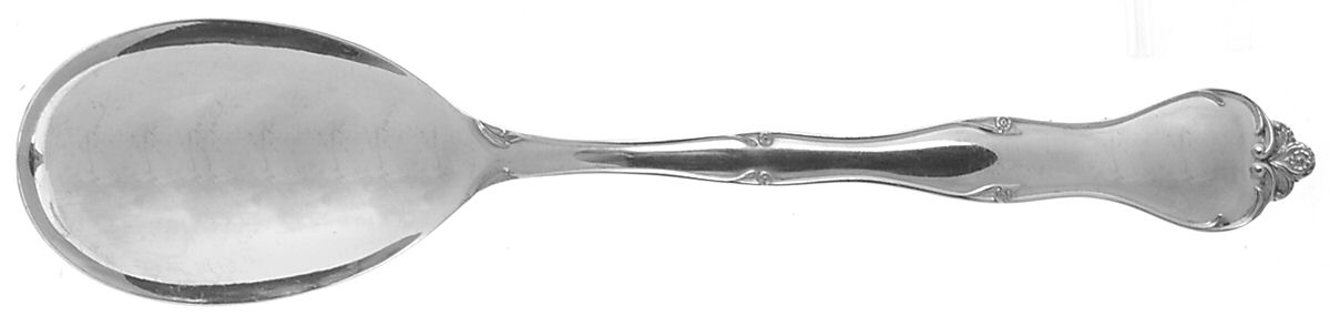 Carrollton (Sterling, 1961) Solid Smooth Casserole Spoon by Kirk Stieff-1