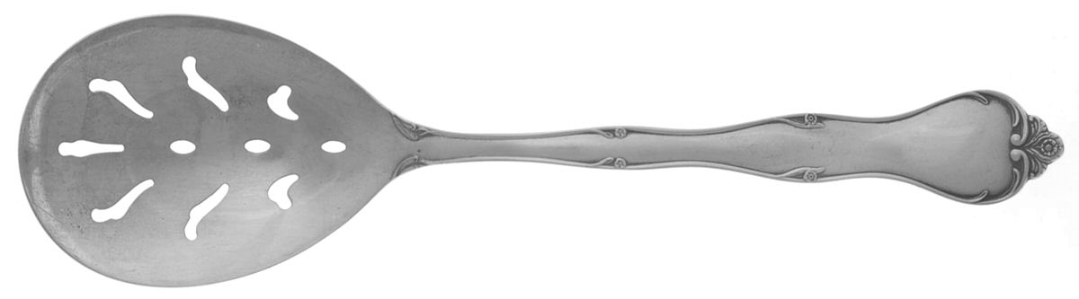 Carrollton (Sterling, 1961) Solid Pierced Casserole Spoon by Kirk Stieff-1
