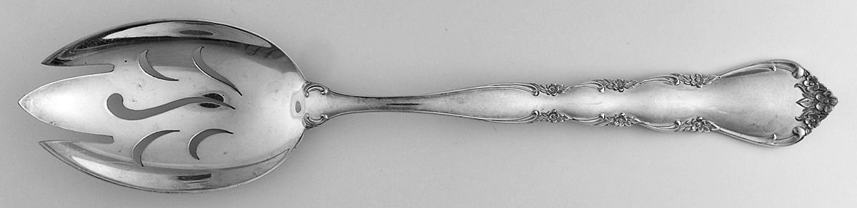 Cheryl (Sterling, 1962) Pierced Tablespoon (Serving Spoon) by Kirk Stieff-1