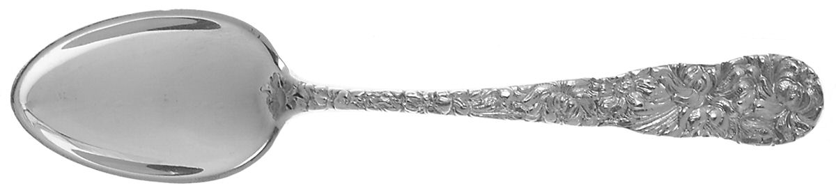 Chrysanthemum (Sterling, 1904, No Monograms) Five O'Clock Teaspoon by Kirk Stieff-1