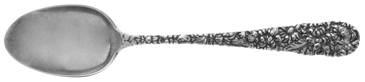 Chrysanthemum (Sterling, 1904, No Monograms) Teaspoon by Kirk Stieff-1