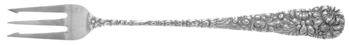 Chrysanthemum (Sterling, 1904, No Monograms) Oyster Fork by Kirk Stieff-1