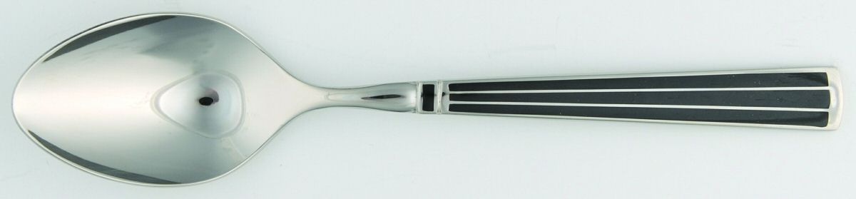 Cloisonne Embassy (Stainless-Black-No Gold) Teaspoon by Kirk Stieff-1
