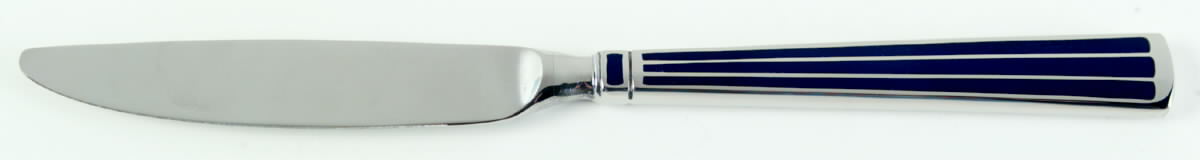 Cloisonne Embassy (Stainless-Cobalt-No Gold) Modern Hollow Knife by Kirk Stieff-1