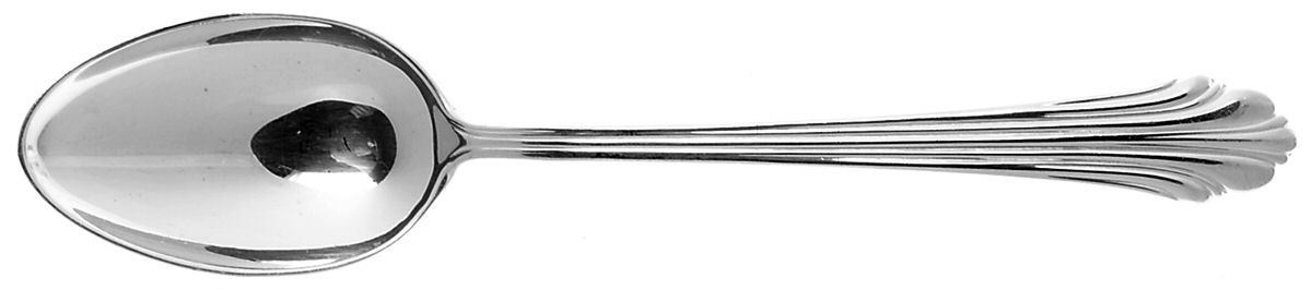 Classic Flutes (Silverplate, 1980) Place/Oval Soup Spoon by Kirk Stieff-1