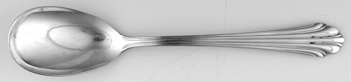 Classic Flutes (Silverplate, 1980) Sugar Spoon by Kirk Stieff-1