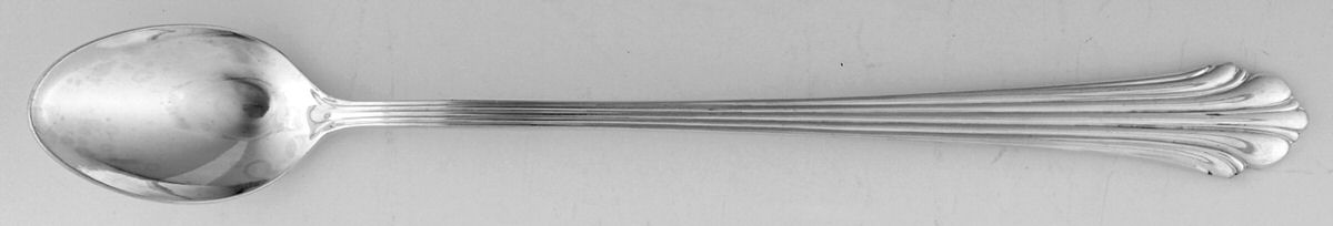 Classic Flutes (Silverplate, 1980) Iced Tea Spoon by Kirk Stieff-1