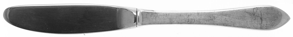 Clinton (Sterling, 1925) Modern Hollow Butter Spreader (Stainless) by Kirk Stieff-1