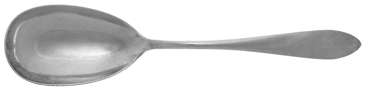 Clinton (Sterling, 1925) Large Solid Serving Spoon by Kirk Stieff-1