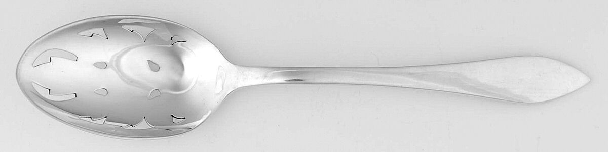 Clinton (Sterling, 1925) Pierced Tablespoon (Serving Spoon) by Kirk Stieff-1