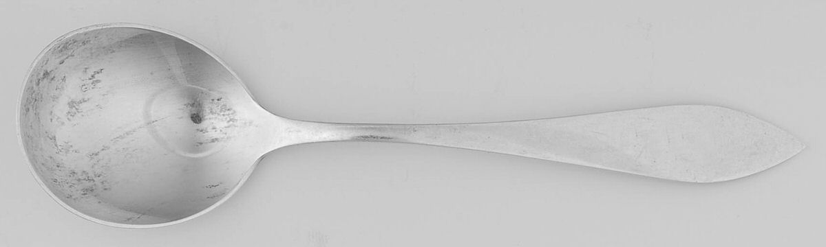 Clinton (Sterling, 1925) Round Bowl Soup Spoon (Gumbo) by Kirk Stieff-1