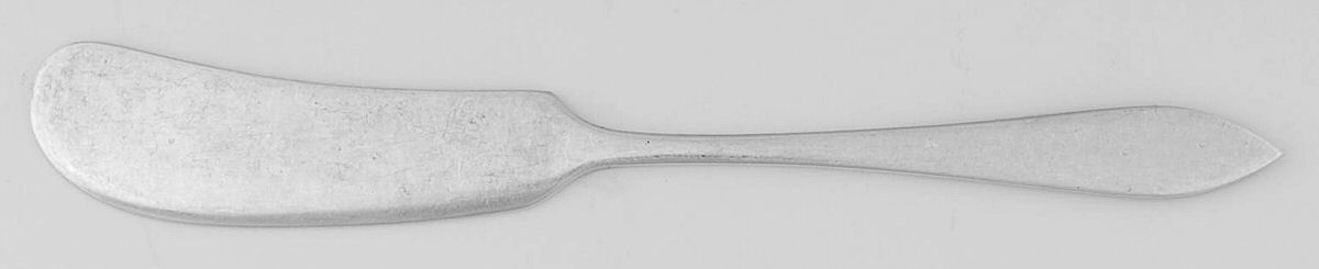 Clinton (Sterling, 1925) Small Flat Handled Butter Spreader by Kirk Stieff-1