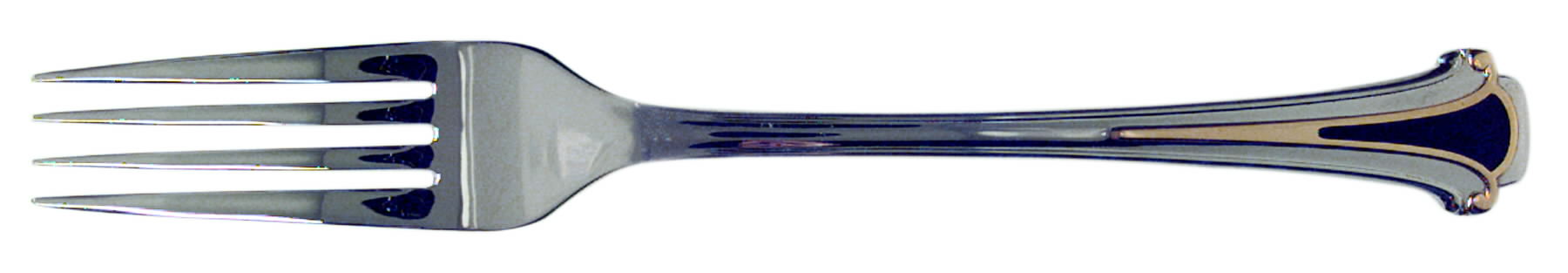 Cloisonne Royale (Stainless-Black-Gold) Fork by Kirk Stieff-1