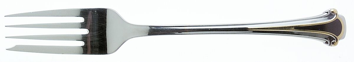 Cloisonne Royale (Stainless-Black-Gold) Individual Salad Fork by Kirk Stieff-1