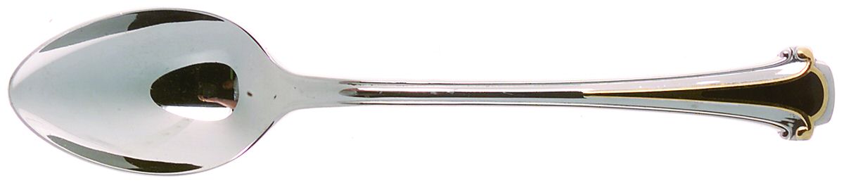 Cloisonne Royale (Stainless-Black-Gold) Place/Oval Soup Spoon by Kirk Stieff-1