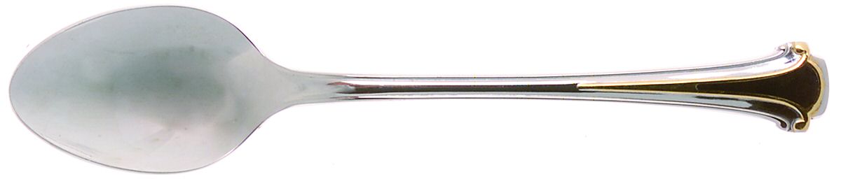 Cloisonne Royale (Stainless-Black-Gold) Teaspoon by Kirk Stieff-1