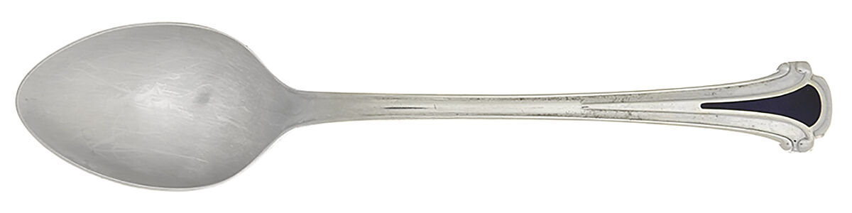 Cloisonne Royale (Stainless-Cobalt-No Gold) Teaspoon by Kirk Stieff-1