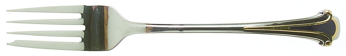 Cloisonne Royale (Stainless-Cobalt-Gold) Individual Salad Fork by Kirk Stieff-1