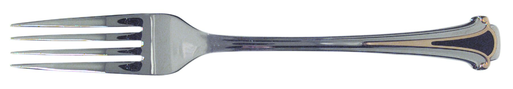 Cloisonne Royale (Stainless-Cobalt-Gold) Fork by Kirk Stieff-1
