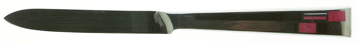 Composition Cloisonne-Red-Black New French Hollow Knife by Kirk Stieff-1