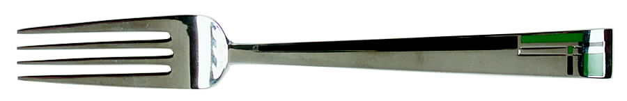 Composition Cloisonne-Green-Black Fork by Kirk Stieff-1