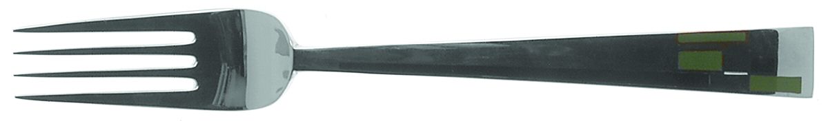 Composition Cloisonne-Green-Black Individual Salad Fork by Kirk Stieff-1