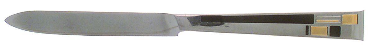 Composition Cloisonne-Gold-Black New French Hollow Knife by Kirk Stieff-1