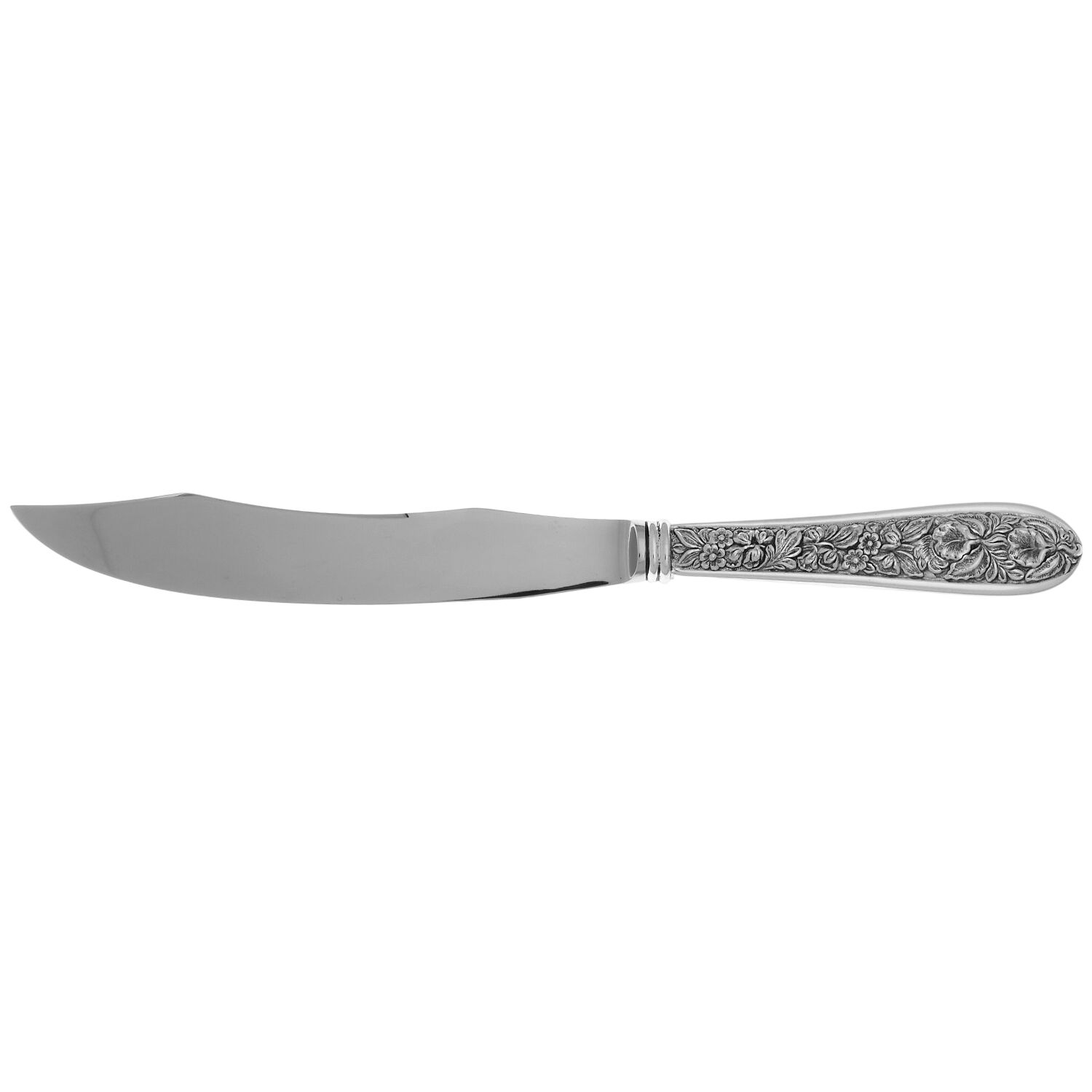 Corsage (Sterling, 1935, No Monogram) Stainless Blade Game Carving Knife by Kirk Stieff-1