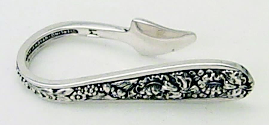 Corsage (Sterling, 1935, No Monogram) Napkin Clip HC by Kirk Stieff-1