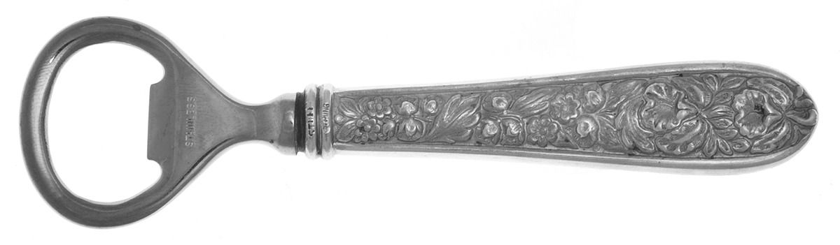 Corsage (Sterling, 1935, No Monogram) Large Bottle Opener with Stainless Bowl by Kirk Stieff-1