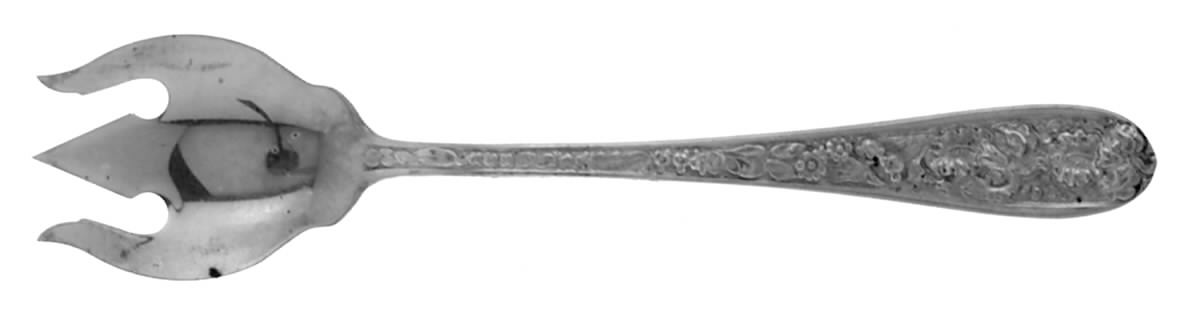 Corsage (Sterling, 1935, No Monogram) Ice Cream Fork HC by Kirk Stieff-1