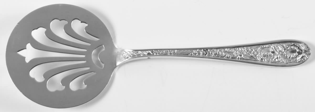 Corsage (Sterling, 1935, No Monogram) Tomato Server, Solid Piece by Kirk Stieff-1